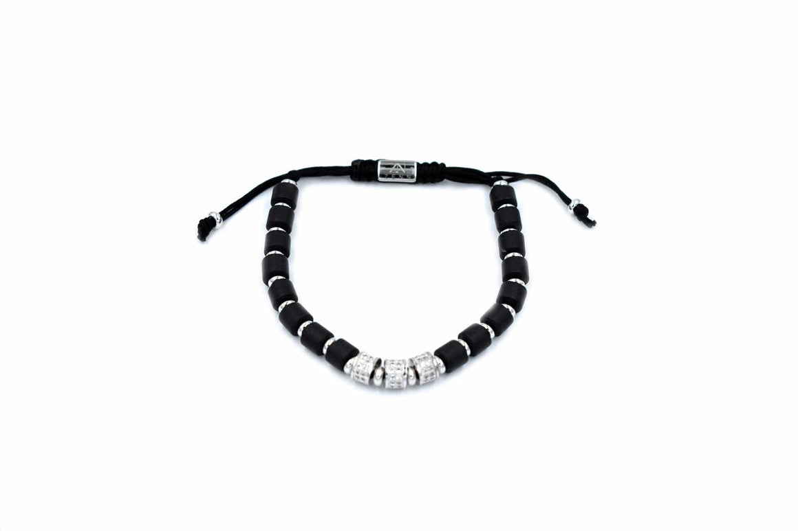 ZENN Solid Black Macrame Bracelet
